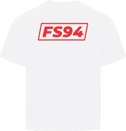 FS94 Box Tee Wht/Red