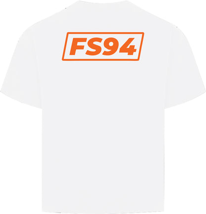 FS94 Box Tee Wht/Orange