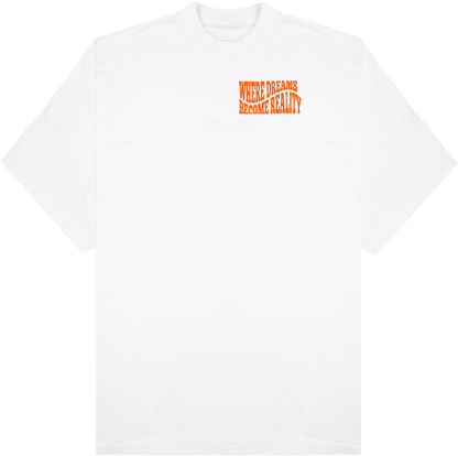 FS94 Box Tee Wht/Orange